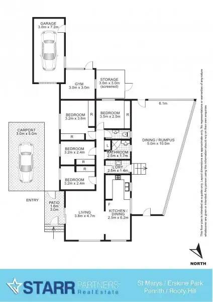 Floorplan of Homely house listing, 42 Gasmata Crescent, Whalan NSW 2770
