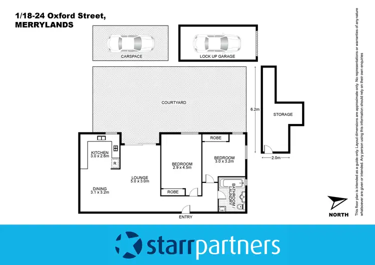 Floorplan of Homely unit listing, 1/18-24 Oxford Street, Merrylands NSW 2160