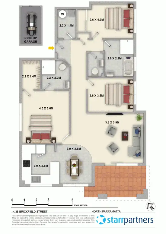 Floorplan of Homely unit listing, 14/38 Brickfield Street, North Parramatta NSW 2151