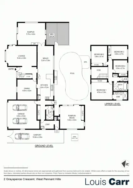 Floorplan of Homely house listing, 2 Gray Spence Crescent, West Pennant Hills NSW 2125