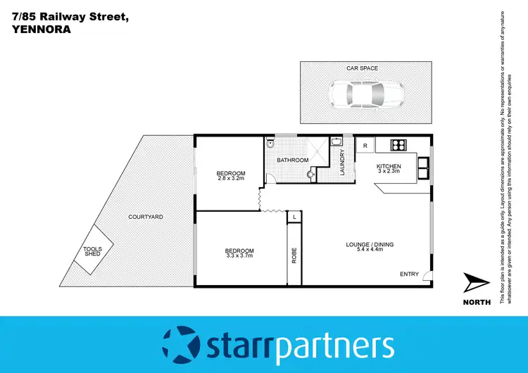 Floorplan of Homely villa listing, 7/85 Railway Street, Yennora NSW 2161