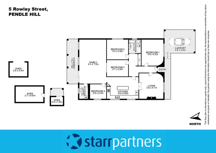 Floorplan of Homely house listing, 5 Rowley Street, Pendle Hill NSW 2145