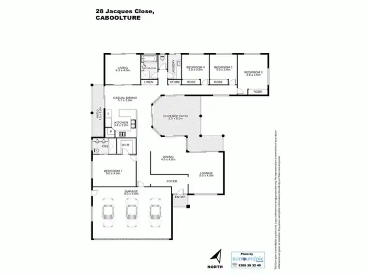 Floorplan of Homely house listing, 28 Jacques Close, Caboolture QLD 4510