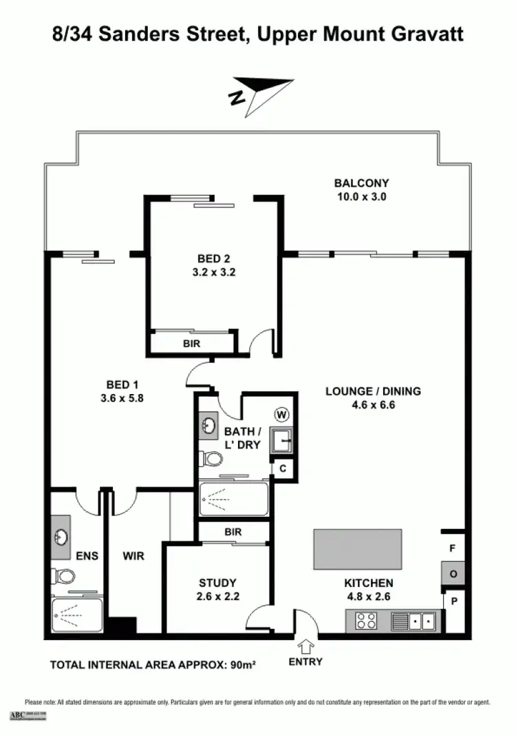 Floorplan of Homely apartment listing, 8/34 SANDERS STREET, Upper Mount Gravatt QLD 4122