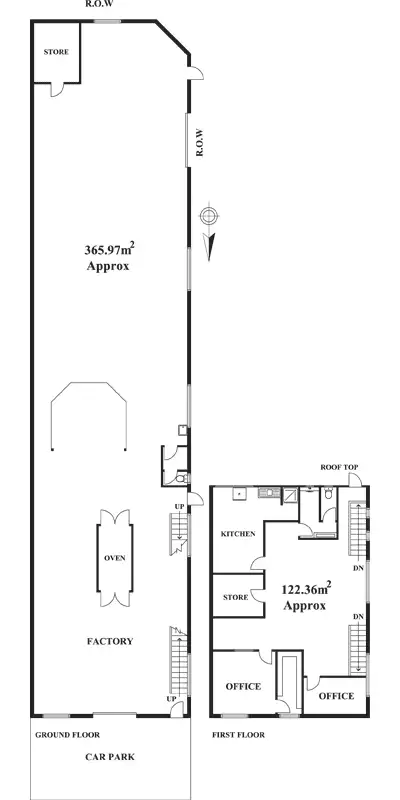 Floorplan of Homely warehouse listing, 10 Linden St, Brunswick East VIC 3057