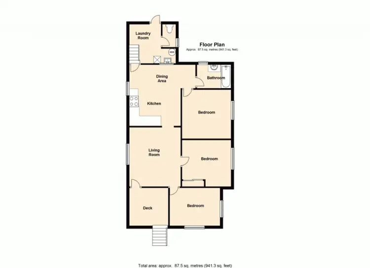 Floorplan of Homely house listing, 12 Morcombe Street, Brighton QLD 4017