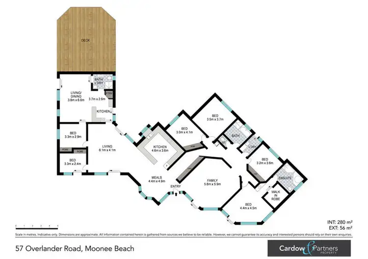 Floorplan of Homely house listing, 57 Overlander Rd, Moonee Beach NSW 2450