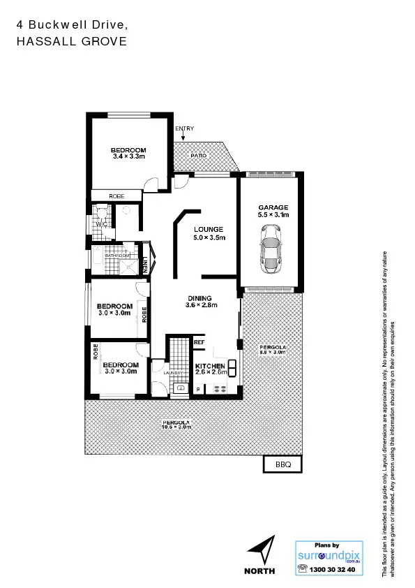 Floorplan of Homely house listing, 4 Buckwell Drive, Hassall Grove NSW 2761