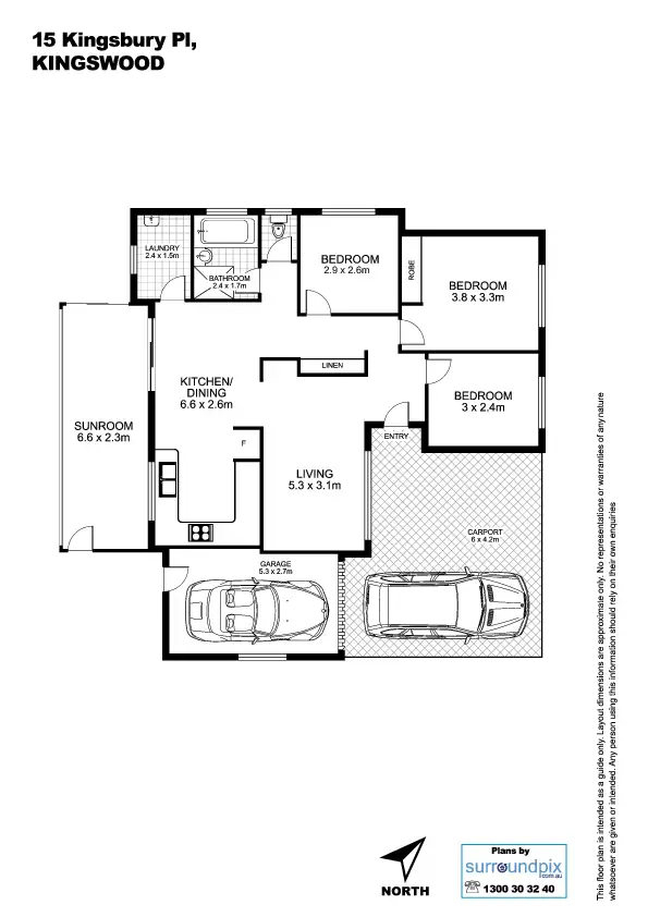 Floorplan of Homely house listing, 15 Kingsbury Place, Kingswood NSW 2747
