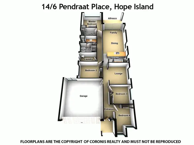 Floorplan of Homely house listing, 14/6 Pendraat Parade, Hope Island QLD 4212