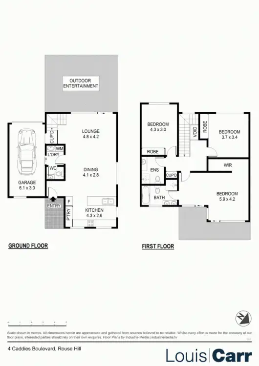 Floorplan of Homely house listing, 4 Caddies Boulevard, Rouse Hill NSW 2155