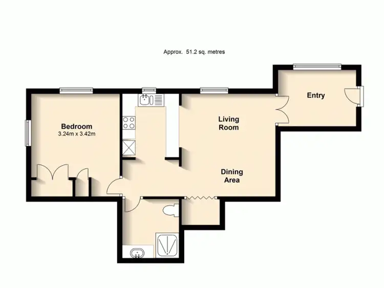 Floorplan of Homely unit listing, 1/263 Gregory Terrace, Spring Hill QLD 4000