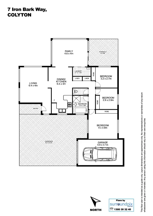 Floorplan of Homely house listing, 7 Iron Bark Way, Colyton NSW 2760
