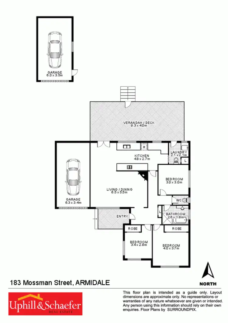 Floorplan of Homely house listing, 183 Mossman Street, Armidale NSW 2350