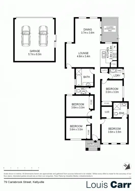 Floorplan of Homely house listing, 79 Carisbrook Street, Kellyville NSW 2155