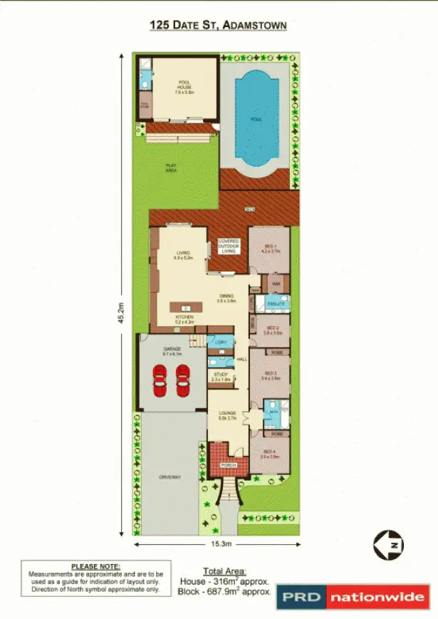 Floorplan of Homely house listing, 125 Date Street, Adamstown NSW 2289