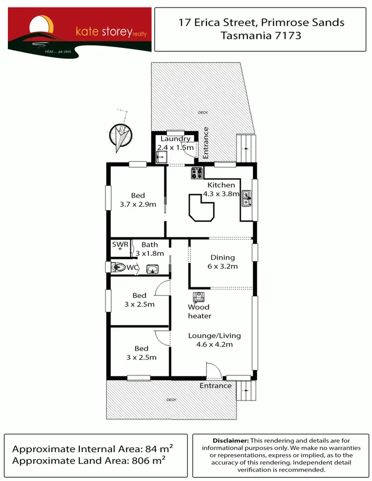 Floorplan of Homely house listing, 17 Erica Road, Primrose Sands TAS 7173