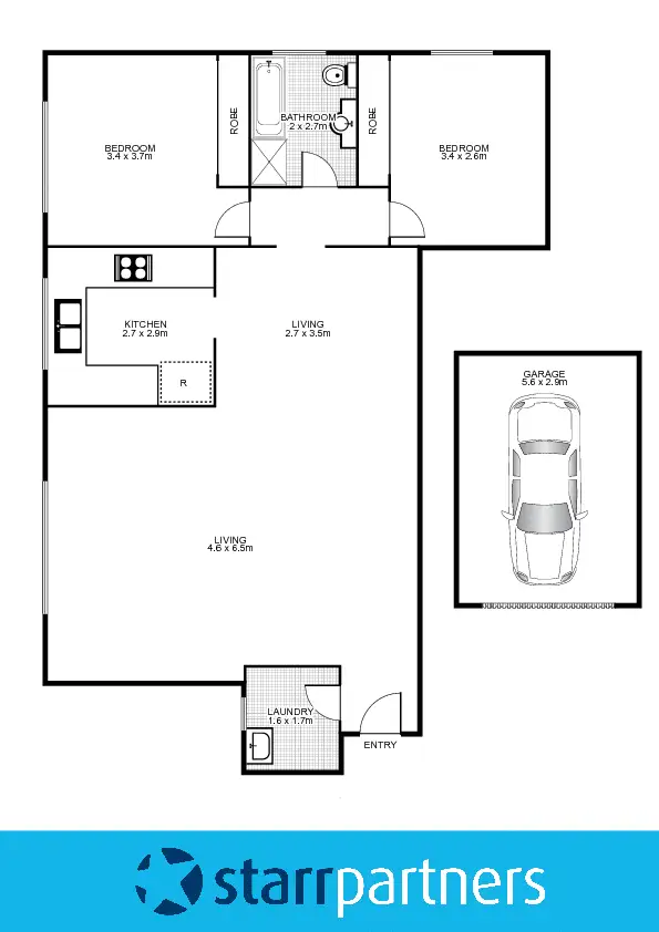 Floorplan of Homely unit listing, 9/10-12 Putland Street, St Marys NSW 2760