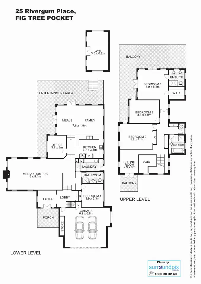 Floorplan of Homely house listing, 25 Rivergum Place, Fig Tree Pocket QLD 4069