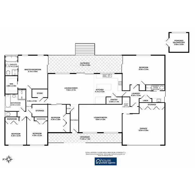 Floorplan of Homely house listing, 41 Wirraglen Road, Highfields QLD 4352