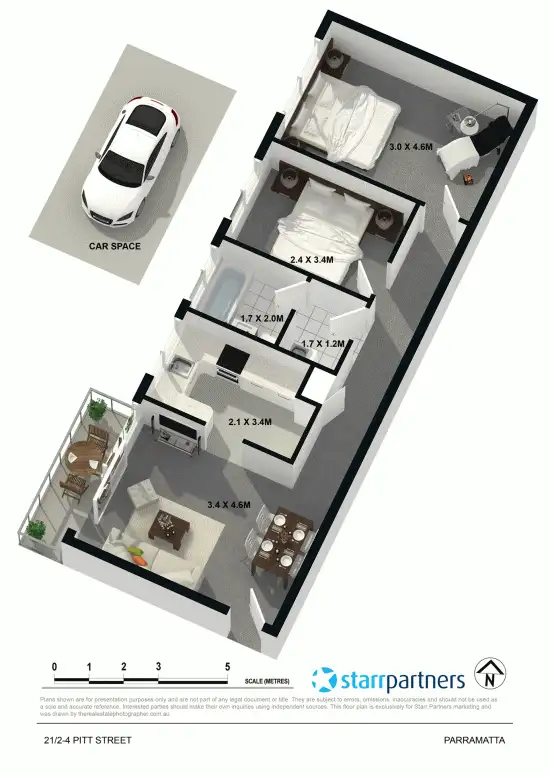 Floorplan of Homely unit listing, 21/2-4 Pitt Street, Parramatta NSW 2150