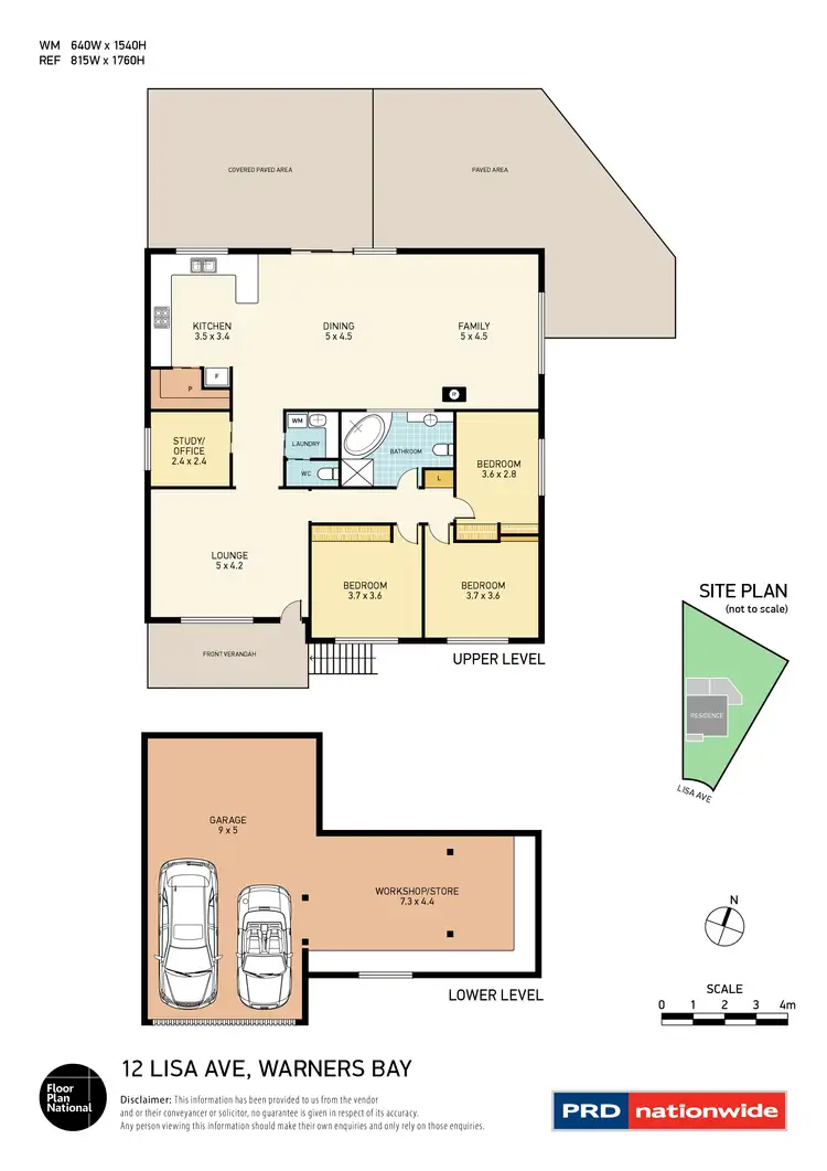 Floorplan of Homely house listing, 12 Lisa Avenue, Warners Bay NSW 2282