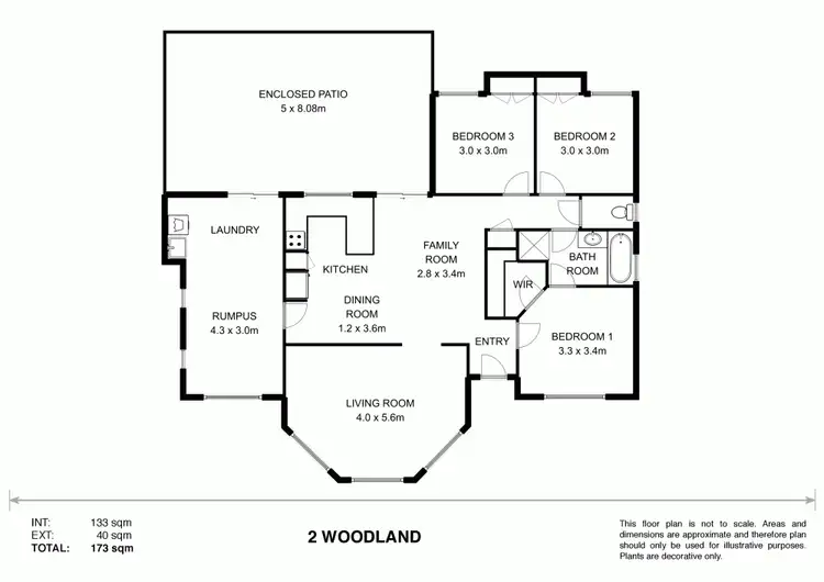Floorplan of Homely house listing, 2 Woodland Crescent, Withcott QLD 4352