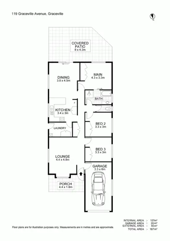 Floorplan of Homely house listing, 119 Graceville Avenue, Graceville QLD 4075