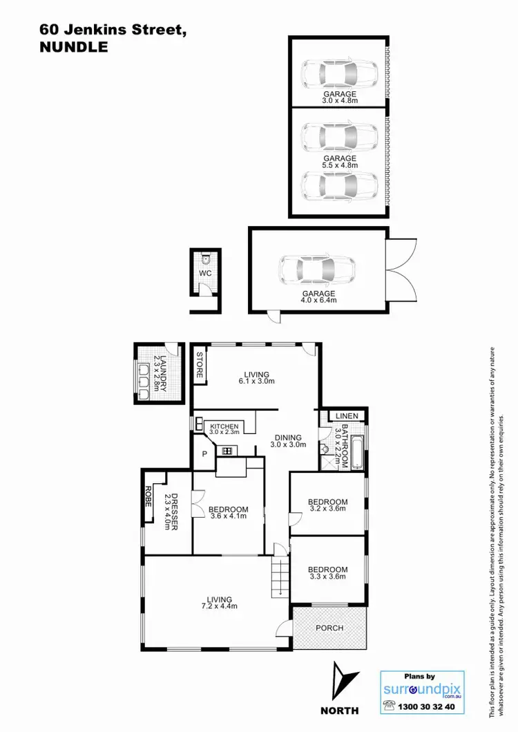 Floorplan of Homely house listing, 60 Jenkins Street, Nundle NSW 2340