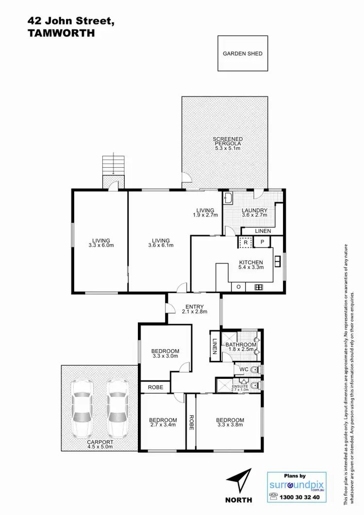 Floorplan of Homely house listing, 42 John Street, Tamworth NSW 2340