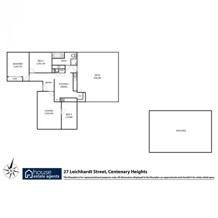 Floorplan of Homely house listing, 27 Leichhardt Street, Centenary Heights QLD 4350