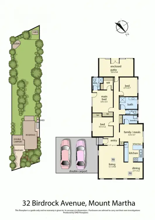Floorplan of Homely house listing, 32 Birdrock Avenue, Mount Martha VIC 3934