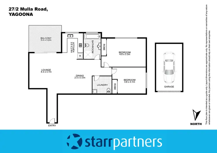 Floorplan of Homely unit listing, 27/2-10 Mulla Road, Yagoona NSW 2199