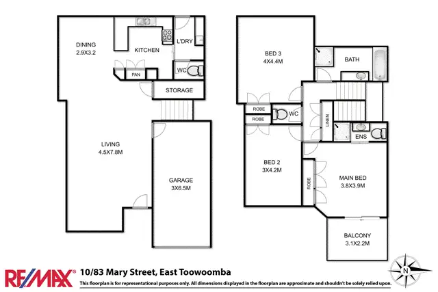 Floorplan of Homely unit listing, 10/83 Mary St, East Toowoomba QLD 4350