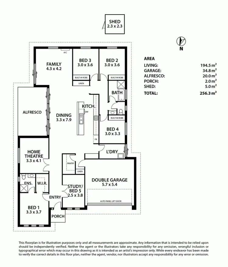 Floorplan of Homely house listing, 20 Reddy Close, Littlehampton SA 5250