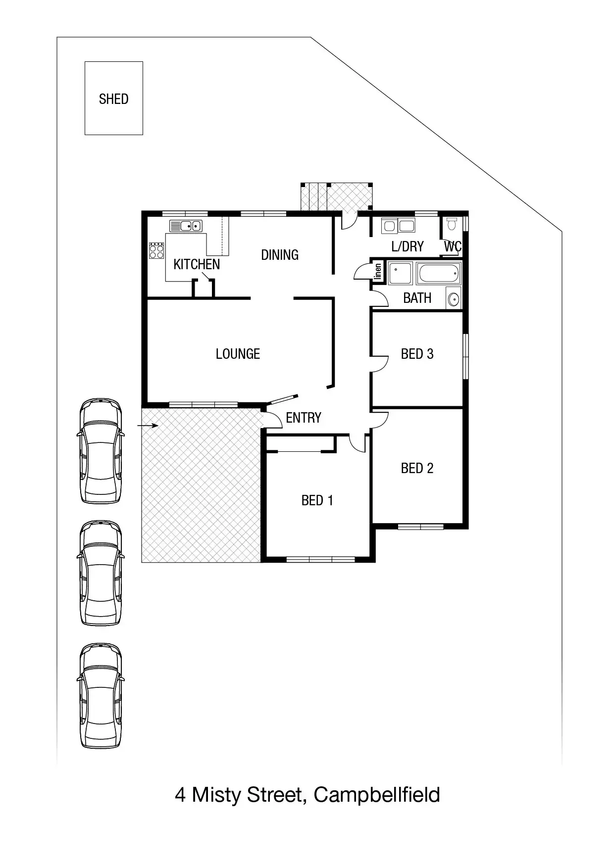 Floorplan of Homely house listing, 4 Misty Street, Campbellfield VIC 3061