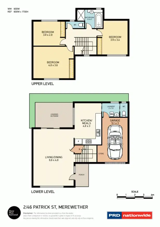 Floorplan of Homely house listing, 2/46 Patrick Street, Merewether NSW 2291