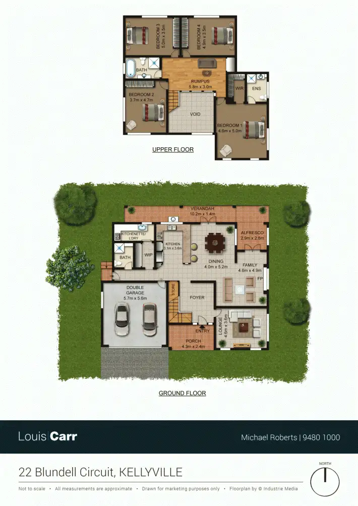 Floorplan of Homely house listing, 22 Blundell Circuit, Kellyville NSW 2155