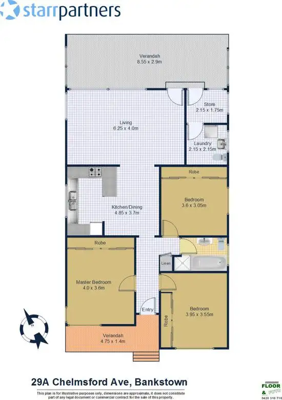 Floorplan of Homely house listing, 29A Chelmsford Ave, Bankstown NSW 2200
