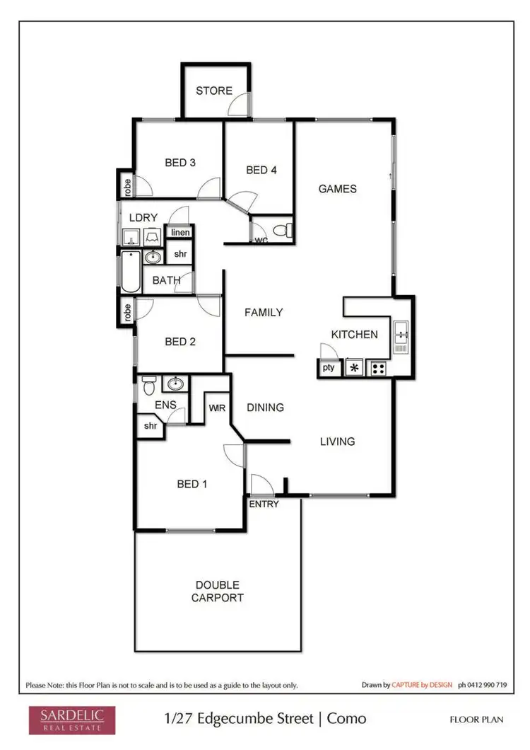Floorplan of Homely house listing, 1 & 2/27 Edgecumbe Street, Como WA 6152