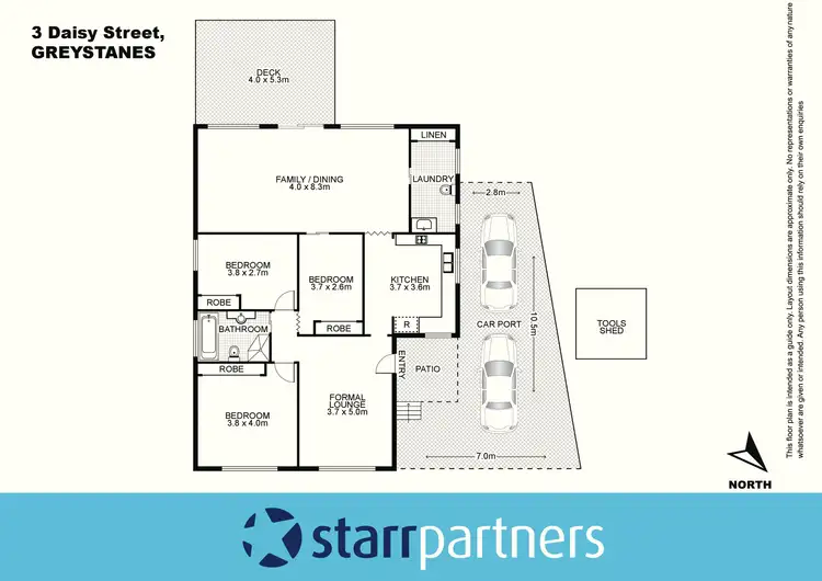 Floorplan of Homely house listing, 3 Daisy Street, Greystanes NSW 2145