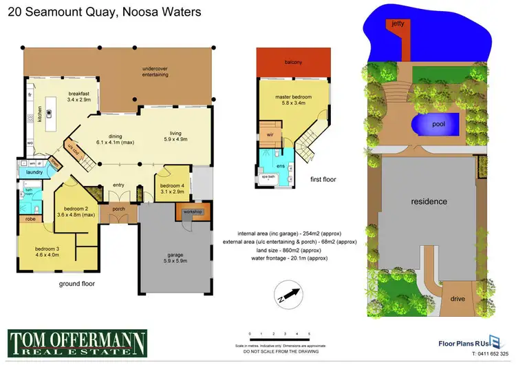 Floorplan of Homely house listing, 20 Seamount Quay, Noosa Waters QLD 4566