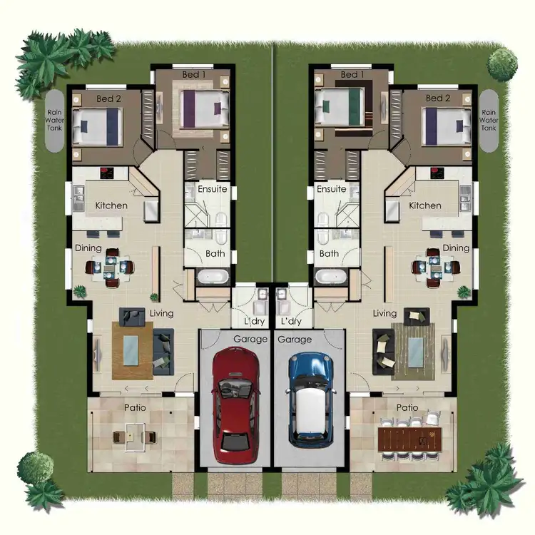 Floorplan of Homely townhouse listing, 10/166 Speight Street, Brighton QLD 4017