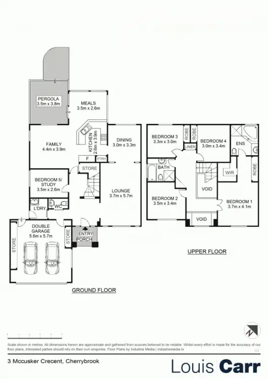 Floorplan of Homely house listing, 3 McCusker Crescent, Cherrybrook NSW 2126