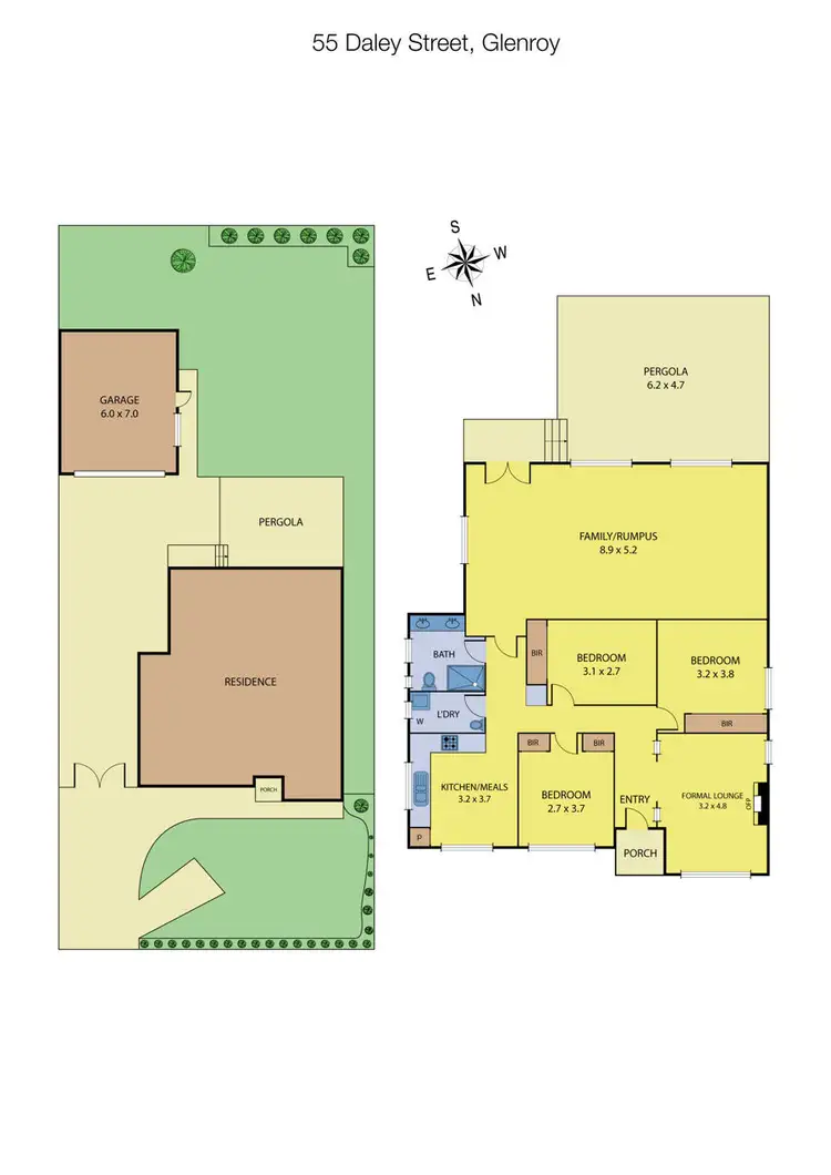 Floorplan of Homely house listing, 55 Daley Street, Glenroy VIC 3046