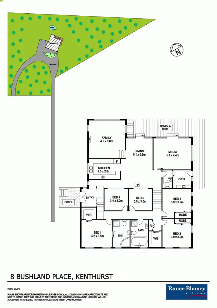 Floorplan of Homely house listing, 8 Bushland Place, Kenthurst NSW 2156