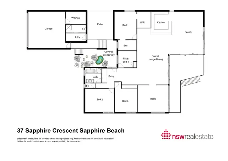 Floorplan of Homely house listing, 37 Sapphire Crescent, Sapphire Beach NSW 2450