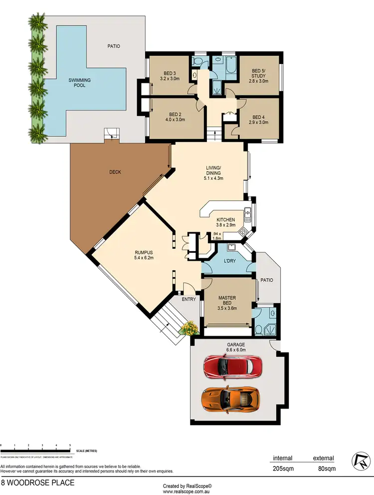 Floorplan of Homely house listing, 8 Woodrose Crescent, Sinnamon Park QLD 4073