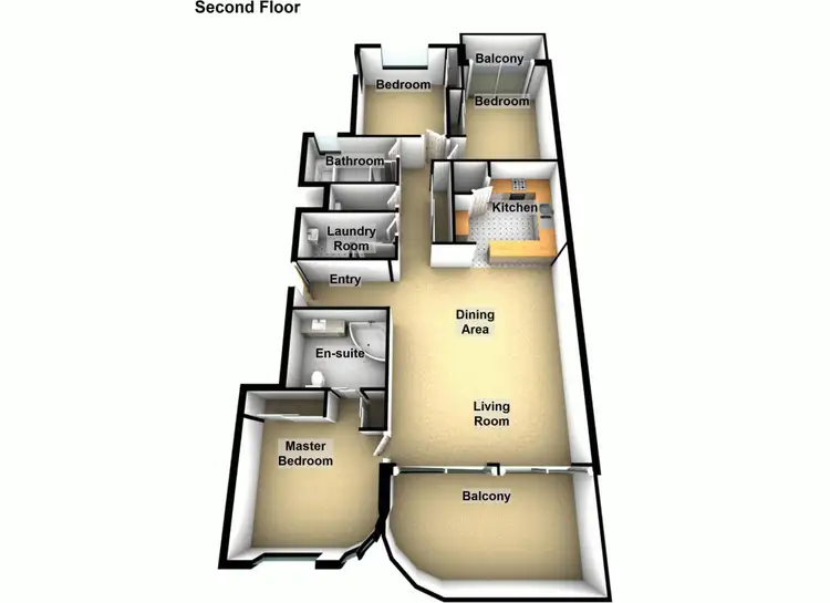Floorplan of Homely unit listing, 10/62-68 River Esplanade, Mooloolaba QLD 4557