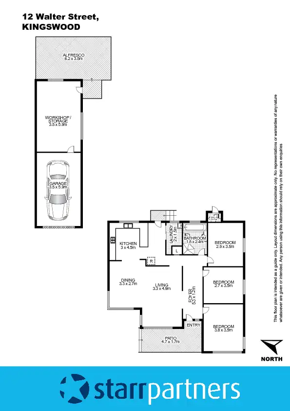 Floorplan of Homely house listing, 12 Walter Street, Kingswood NSW 2747
